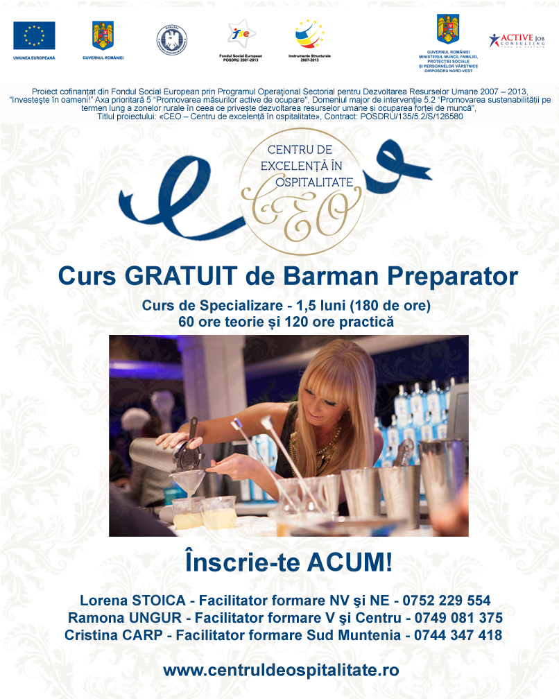 imagine promo curs Barman preparator