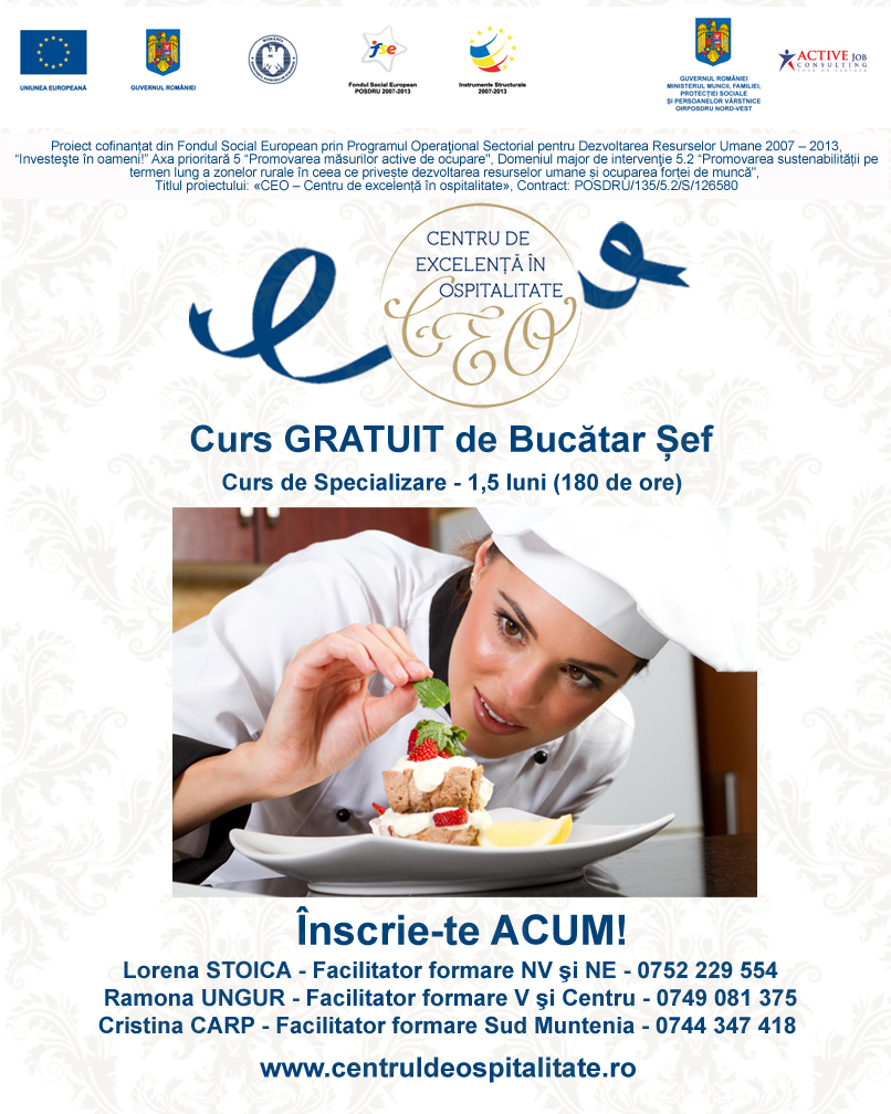 imagine promo curs Bucatar Sef