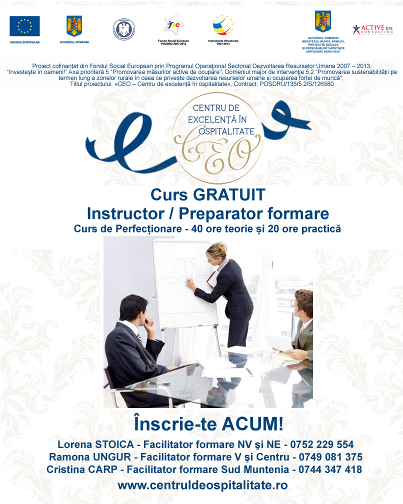 imagine promo instructor preparator formare