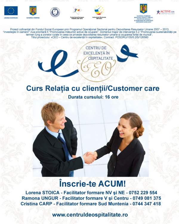 imagine promo curs Customer care